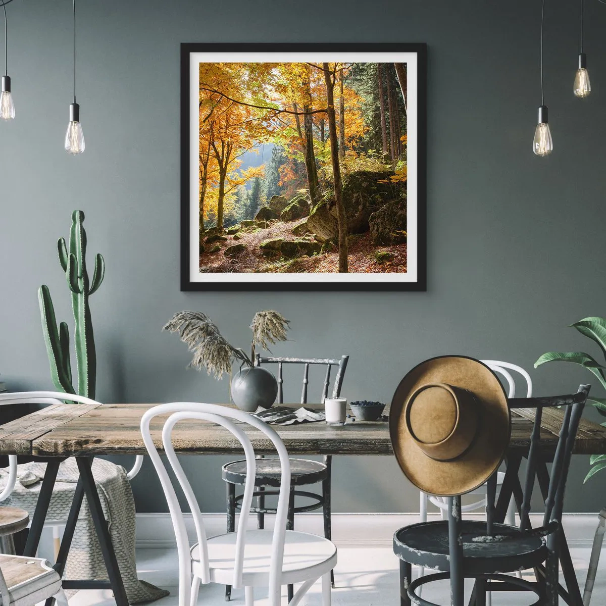 Poszter fehér keretben - Itt az ideje a pihenésnek - 40x40 cm