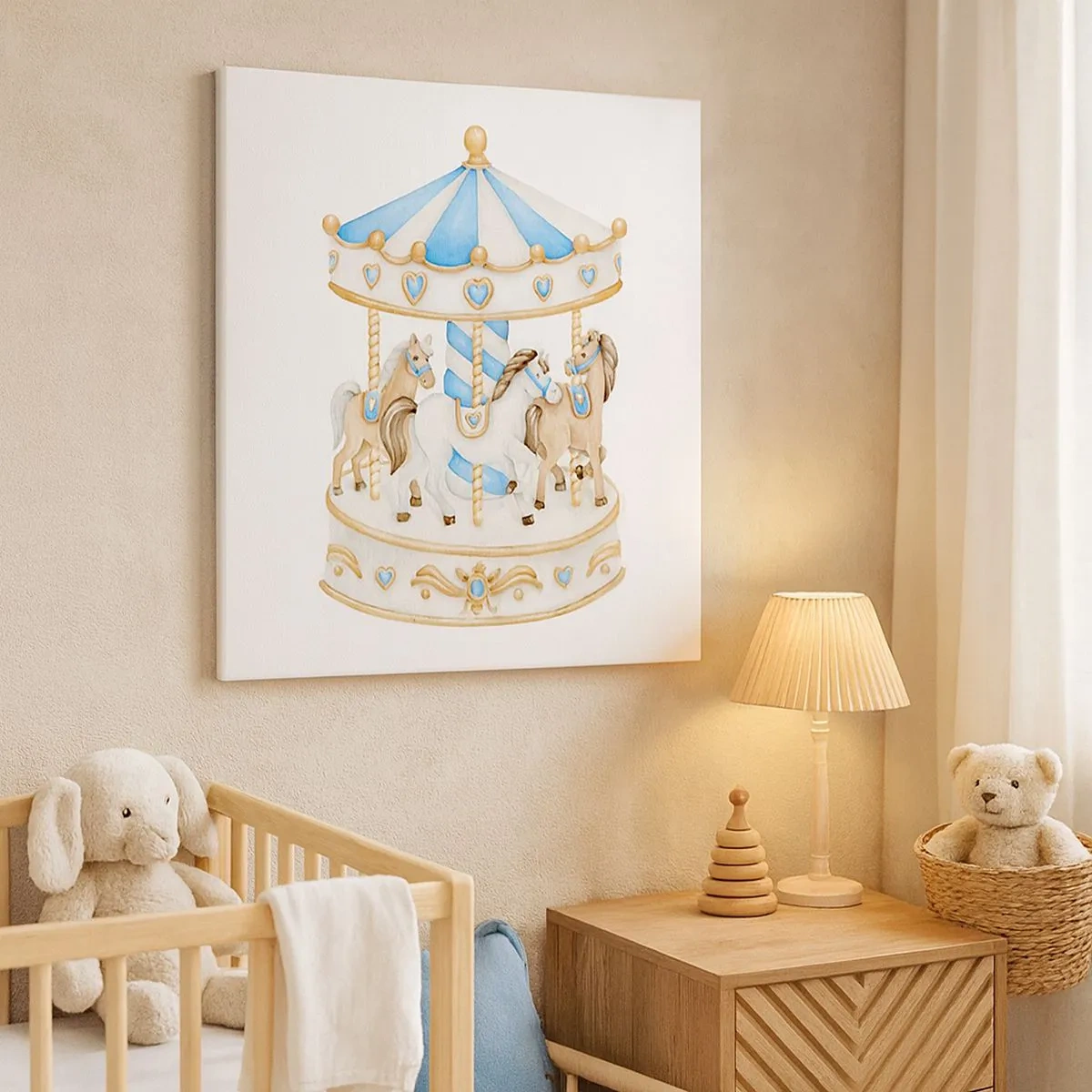 Vászonkép - Édes gyermekkor - 30x30 cm