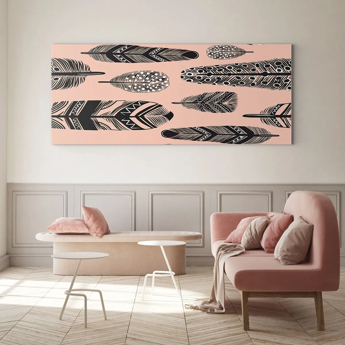 Üveg kép - Indiai gyűjtemény - 90x30 cm