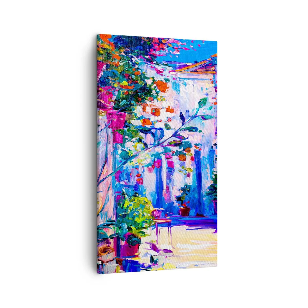 Vászonkép - Impresszió - olasz kis utca - 45x80 cm