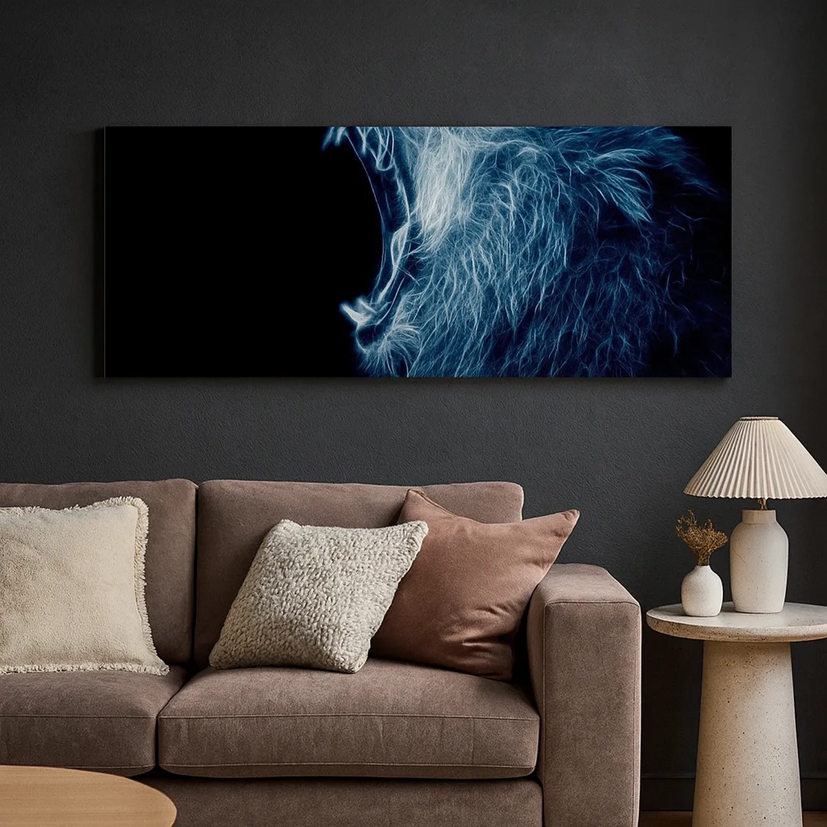 Vászonkép - A király tüzes haragja - 30x30 cm