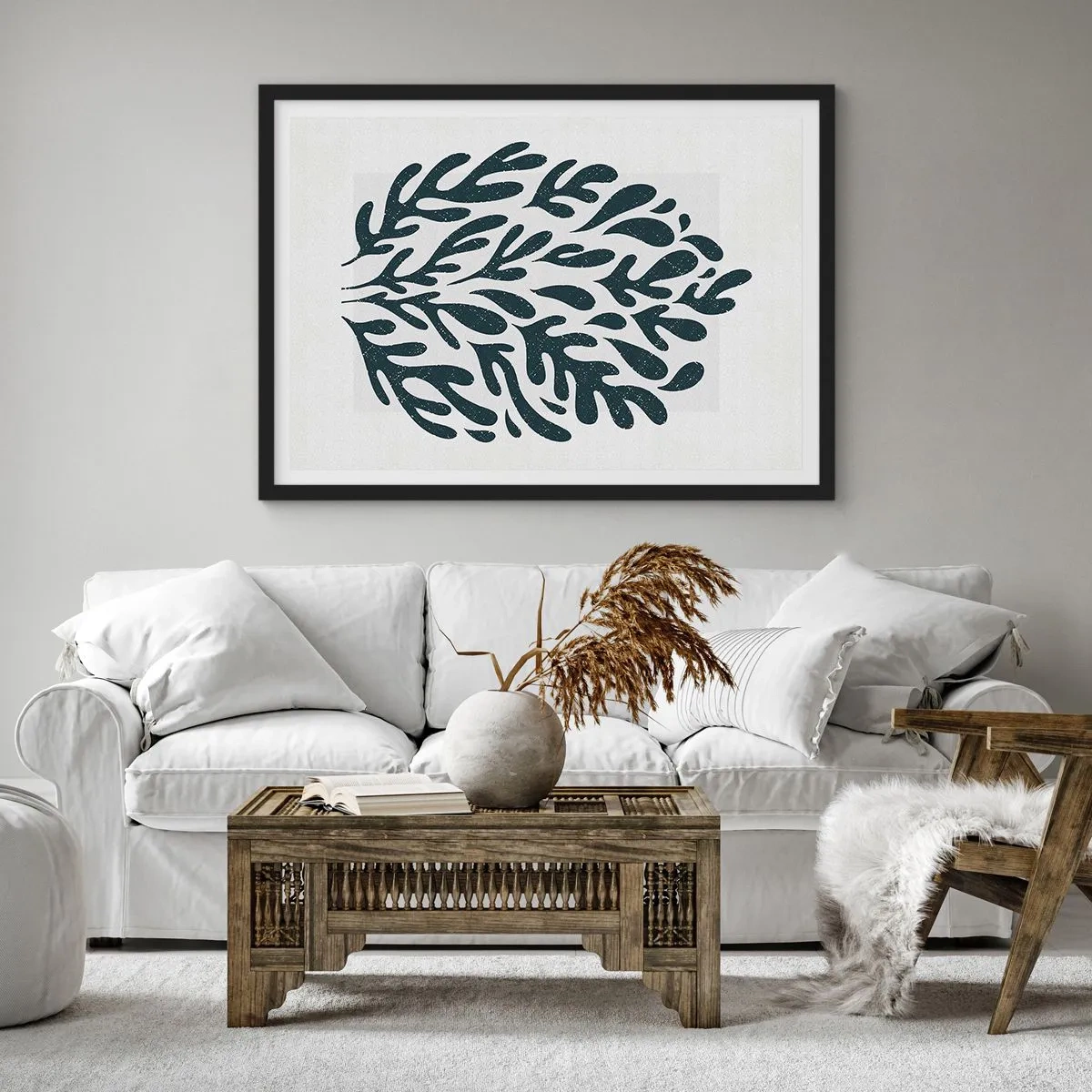 Poszter fehér keretben - A természet formái - 91x61 cm