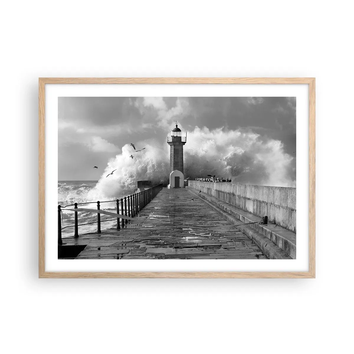 Poszter világos tölgy keretben - Rettenthetetlen - 70x50 cm