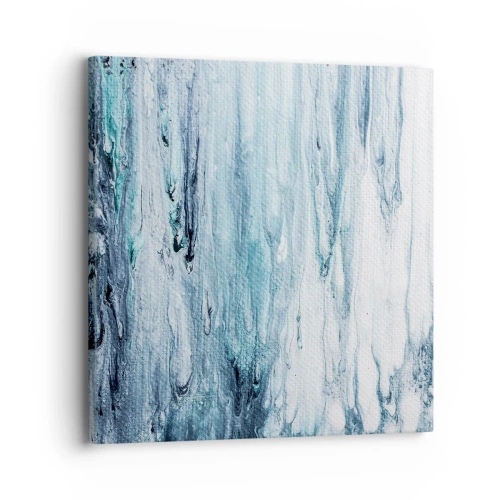 Vászonkép - Kék jégcsapok - 30x30 cm