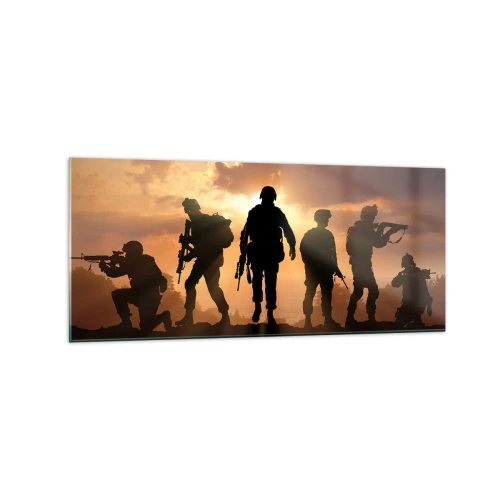 Üveg kép - Brothers in arms - 120x50 cm