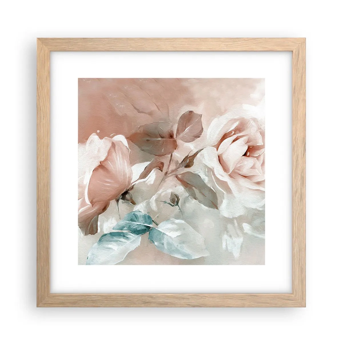 Poszter világos tölgy keretben - A romantika szelleme - 30x30 cm