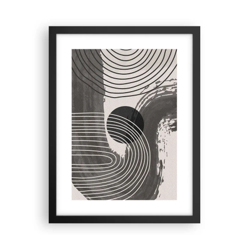 Poszter fehér keretben - Az ovális nyer - 30x40 cm