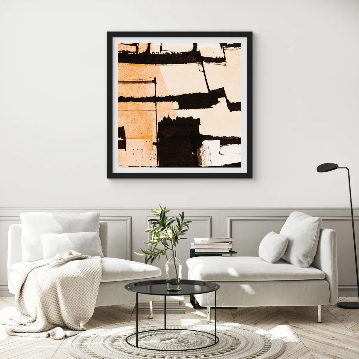 Poszter fehér keretben - Mégis rend - 60x60 cm