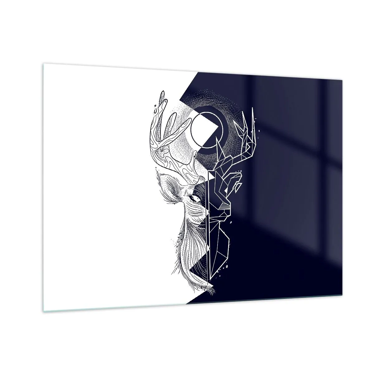 Üveg kép - Az ellentétek harca és egysége - 100x70 cm