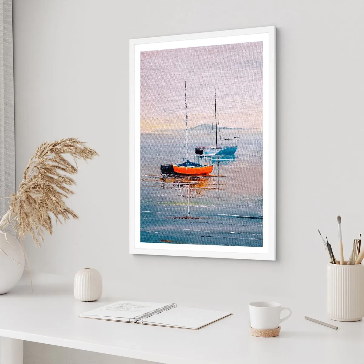 Poszter fekete keretben - Jól megérdemelt pihenés - 50x70 cm