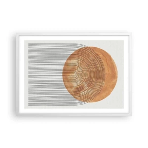 Poszter fekete keretben - Egy napsütéses kompozíció - 70x50 cm