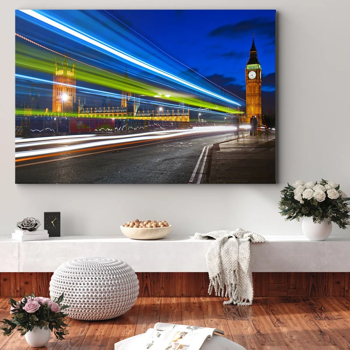Vászonkép - Big Ben vigyázó szeme alatt - 70x50 cm