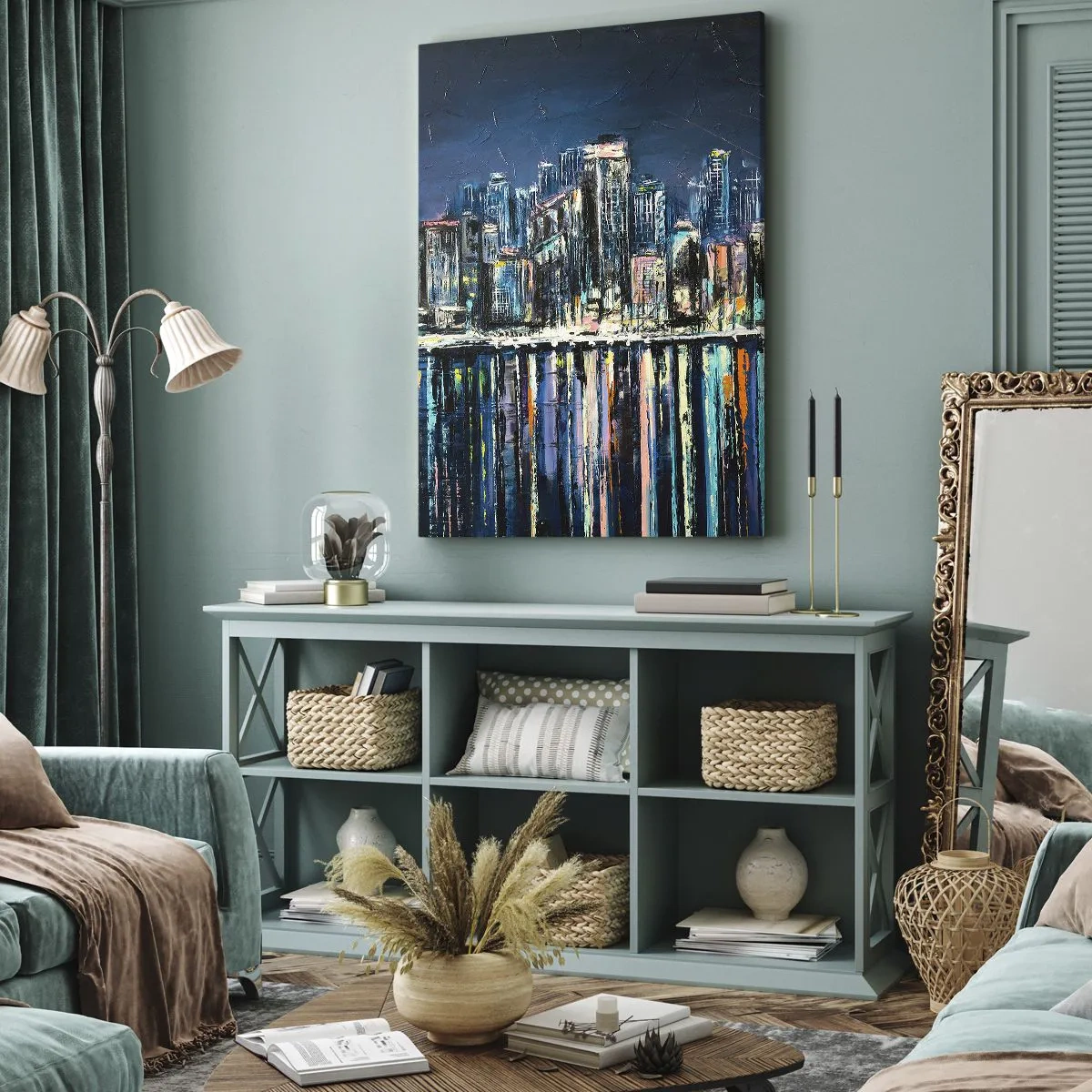 Vászonkép - Lámpák kaszkádja - 65x120 cm