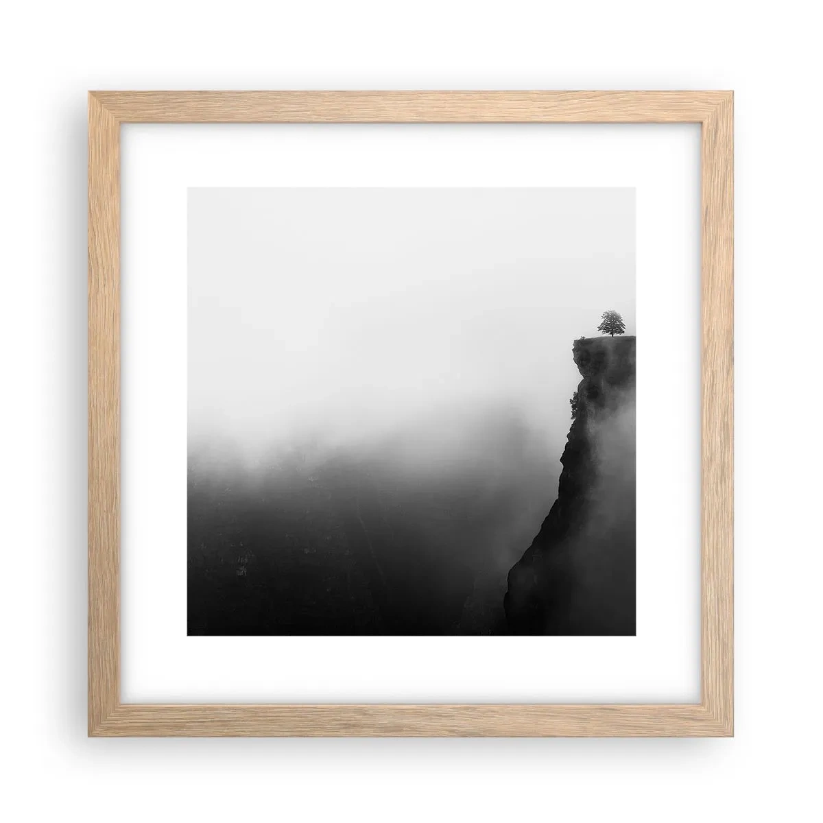 Poszter világos tölgy keretben - A világ peremén - 30x30 cm