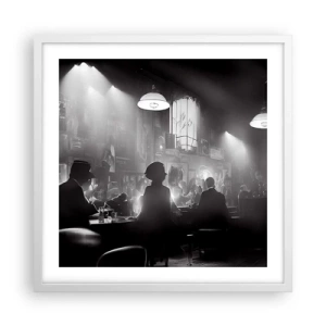 Poszter fekete keretben - Jazzes hangulatban - 50x50 cm