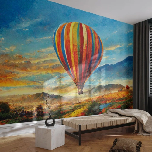 Öntapadós Fotótapéta Deluxe Sticker - A csendben többet látsz - Ballon, Tájkép, Természet - 100x70 cm