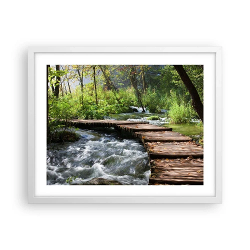 Poszter fekete keretben - A habzó zuhatag felett - 50x40 cm