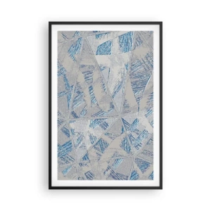 Poszter fehér keretben - A szürkéskék labirintusban - 61x91 cm