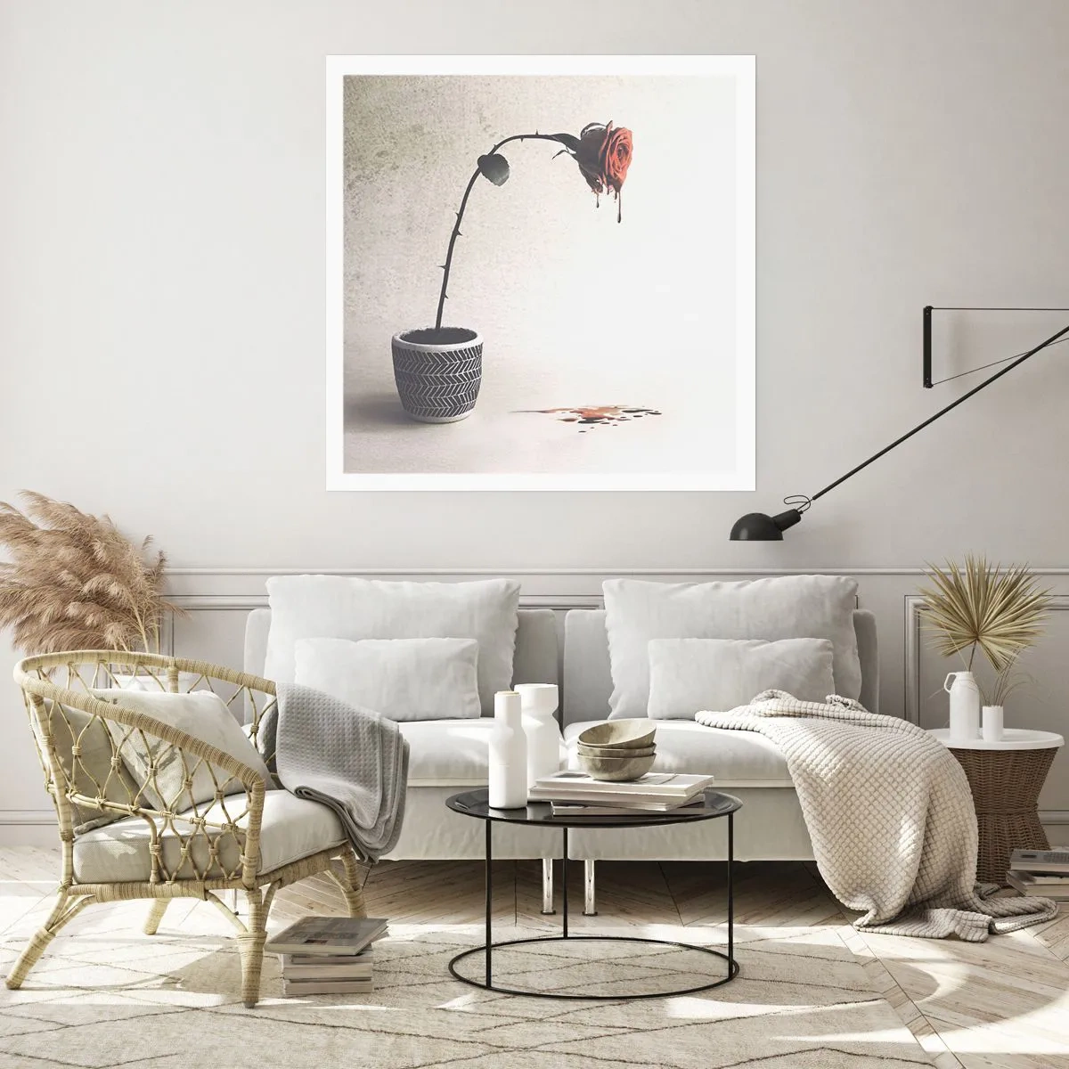 Poszter - Rosa dolorosa - 40x40 cm