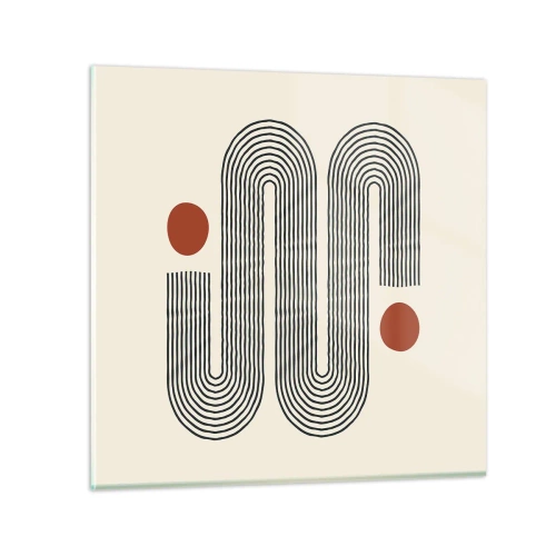 Üveg kép - Elejétől végéig - 60x60 cm