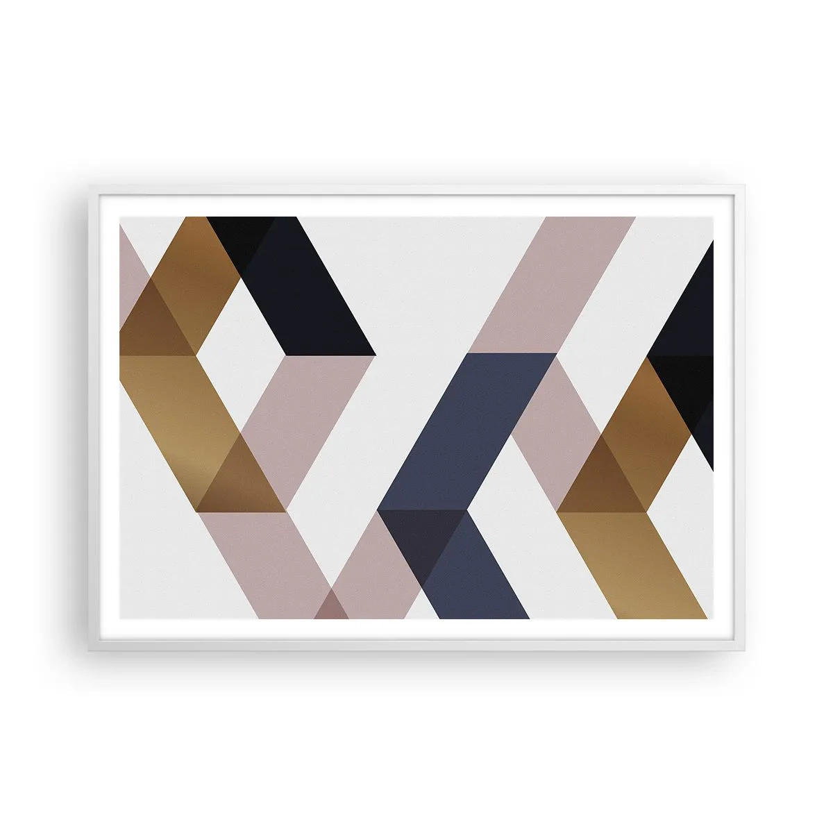 Poszter fekete keretben - Síkok és szögek - 100x70 cm