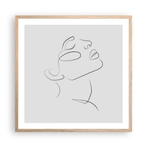 Poszter világos tölgy keretben - Az álmok fordulatai - 60x60 cm