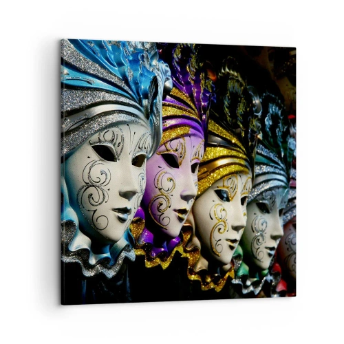 Vászonkép - Rejtély aranyban és ezüstben - 50x50 cm