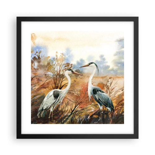 Poszter fehér keretben - Hová ősszel? - 40x40 cm