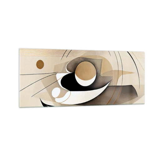 Üveg kép - Kompozíció: a dolgok lényege - 100x40 cm