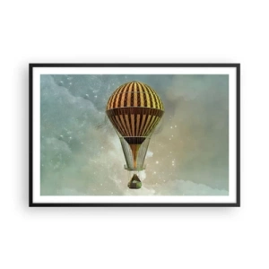 Poszter fehér keretben - Úttörő járatok - 91x61 cm