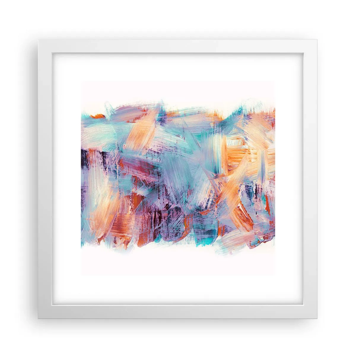 Poszter fekete keretben - Színes rendetlenség - 30x30 cm