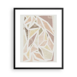 Poszter fehér keretben - Üvegfestmény kompozíció - 40x50 cm