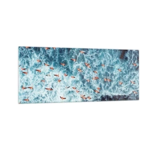 Üveg kép - A tengerparti parádé - 100x40 cm