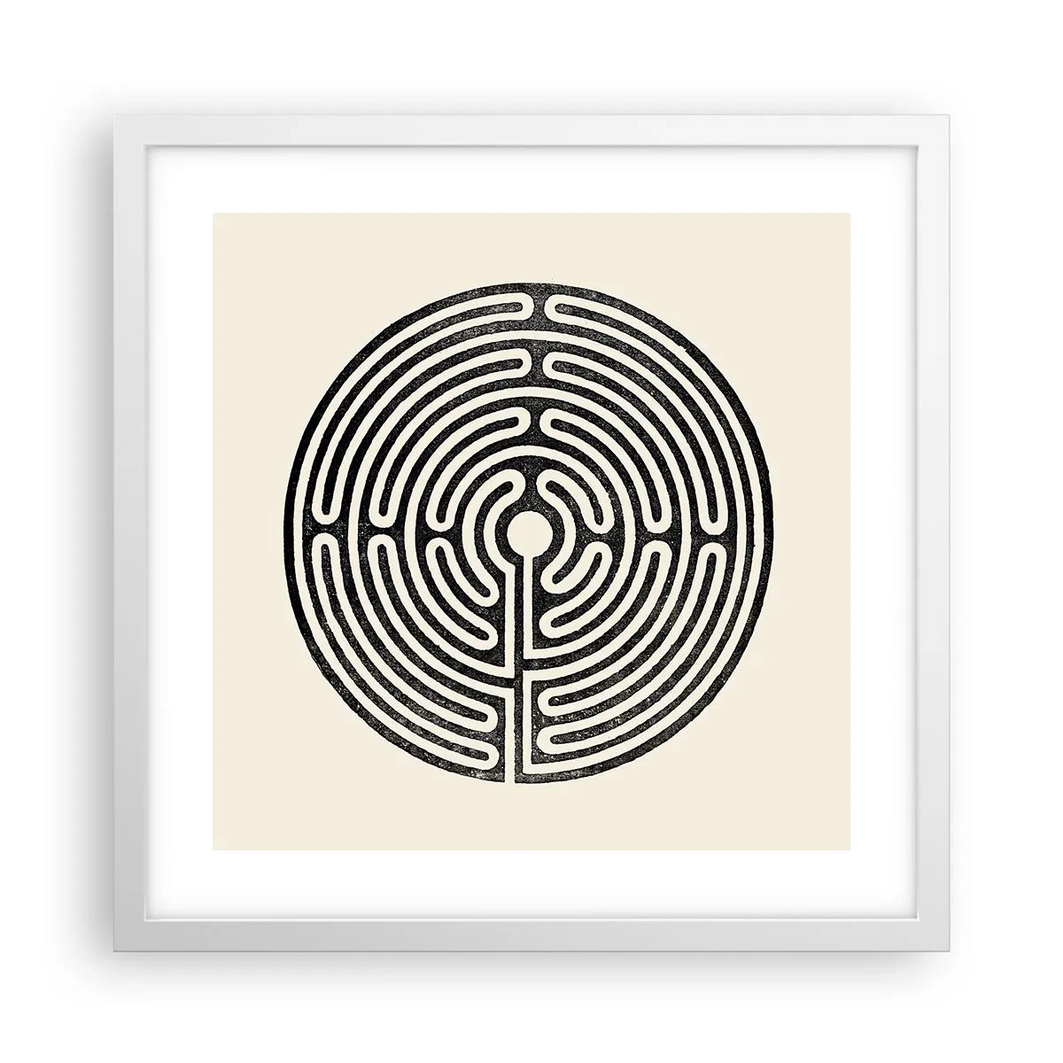 Poszter fekete keretben - Titokzatos rend - 40x40 cm