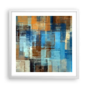Poszter fekete keretben - A kék fátyolon keresztül - 50x50 cm