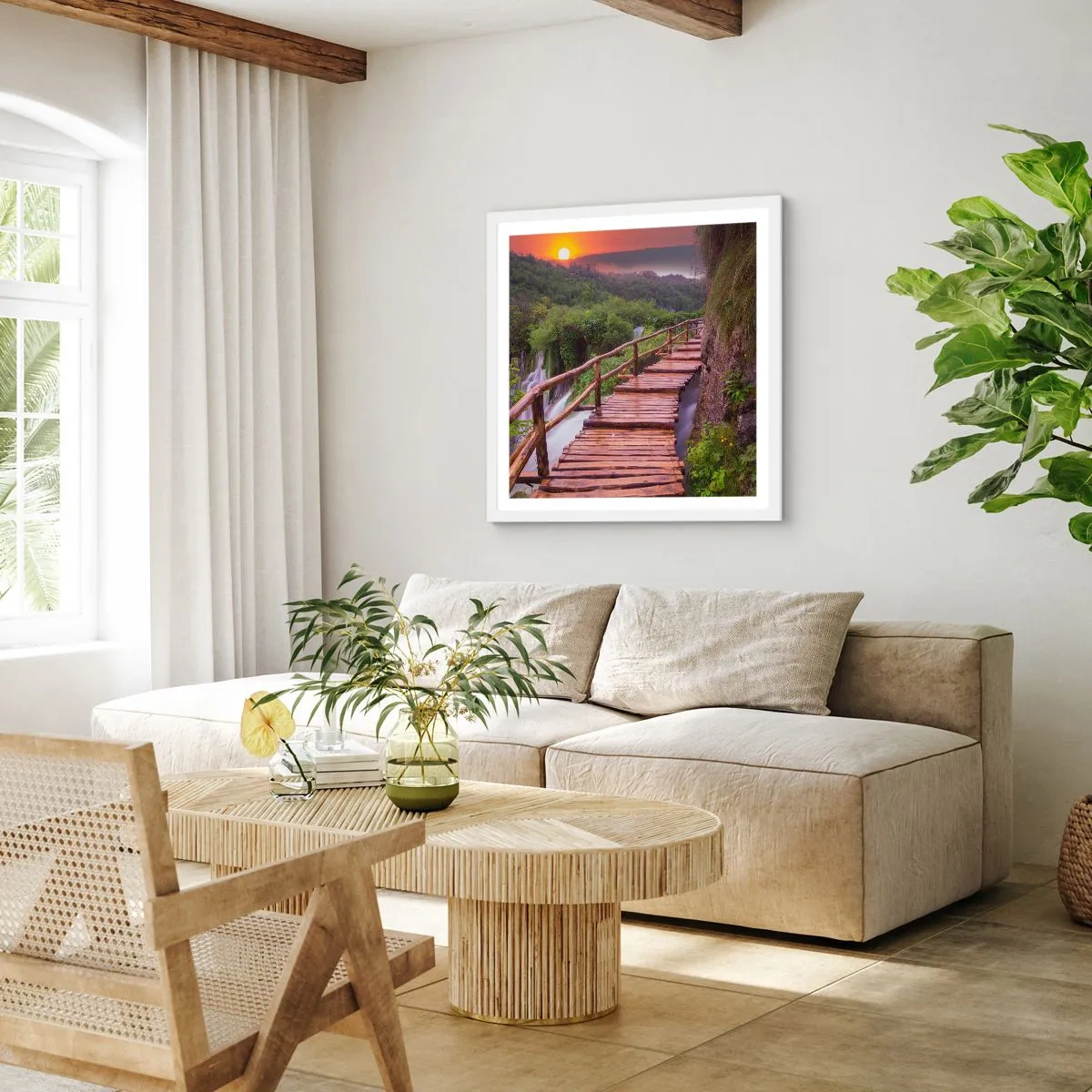 Poszter fekete keretben - Hihetetlen szépség - 60x60 cm