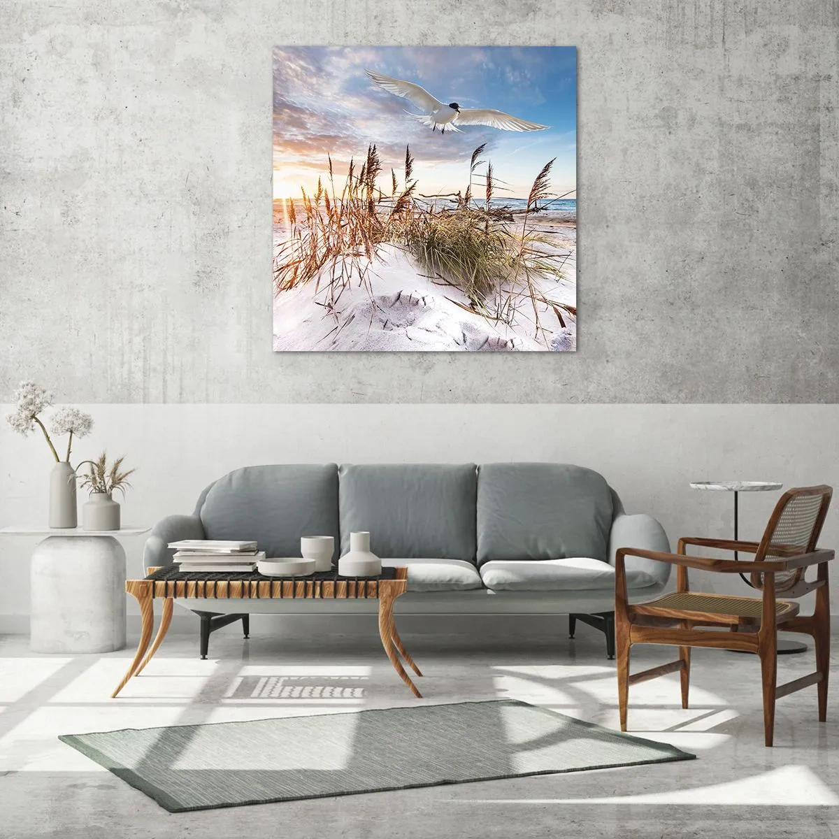 Üveg kép - A tengeri szél - 30x30 cm