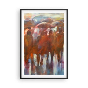 Poszter fehér keretben - Egyenlőek esőben és ködben - 61x91 cm