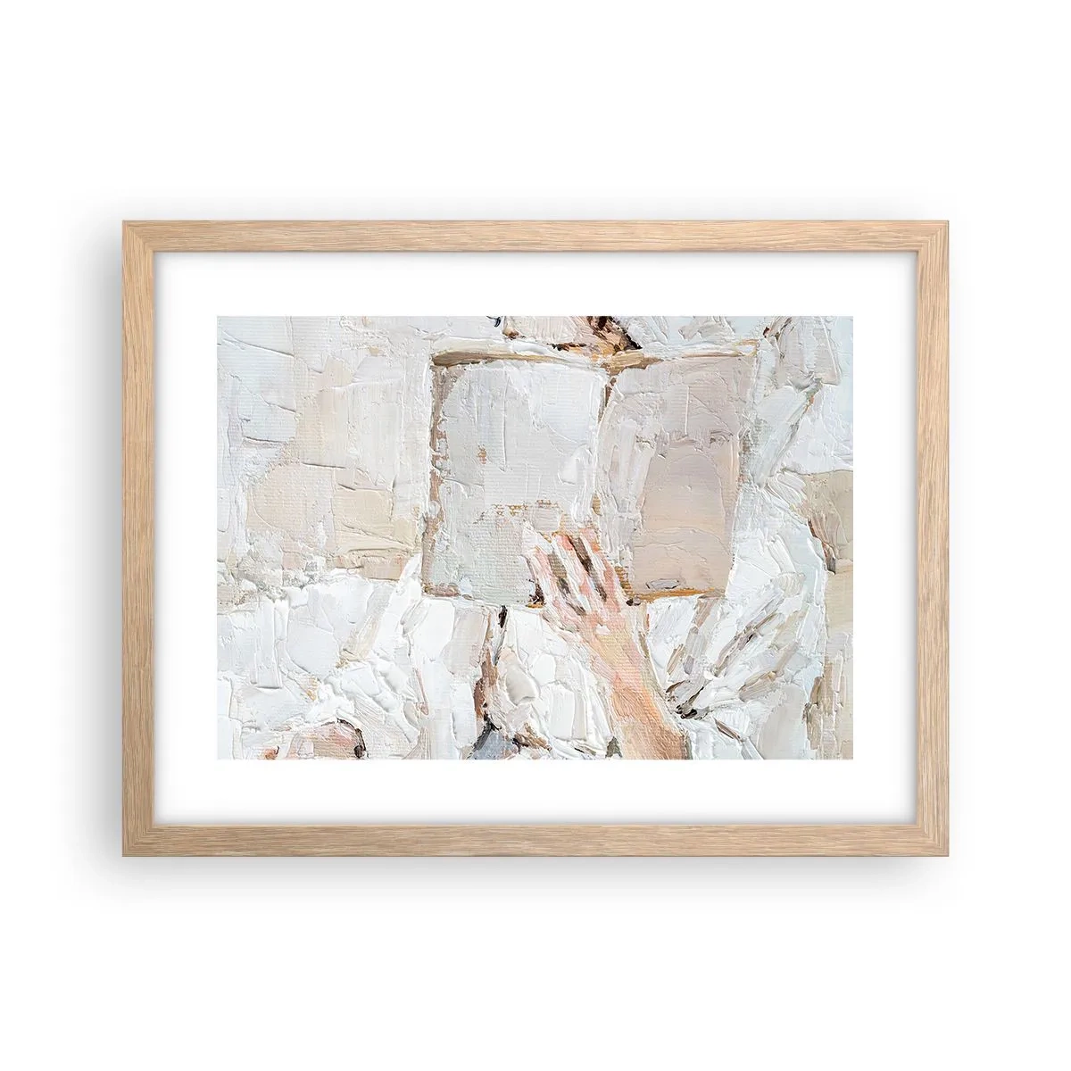 Poszter világos tölgy keretben - Egy másik világban - 40x30 cm