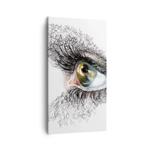 Vászonkép - Nézz egyenesen a lélekbe - 45x80 cm