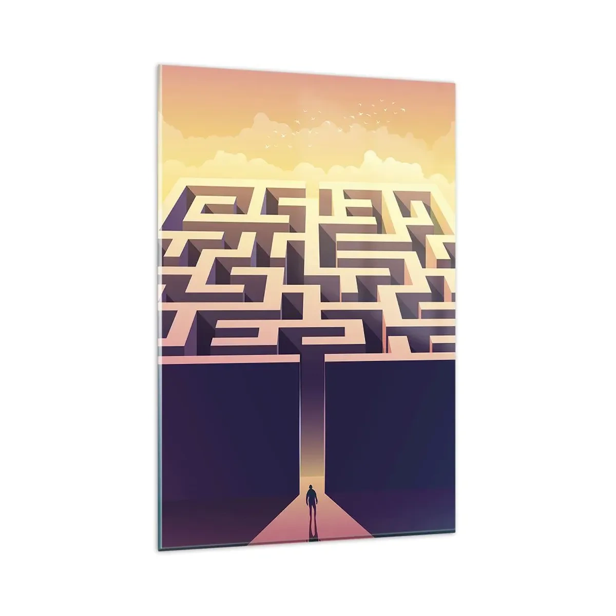 Üveg kép - Döntés ideje - 80x120 cm