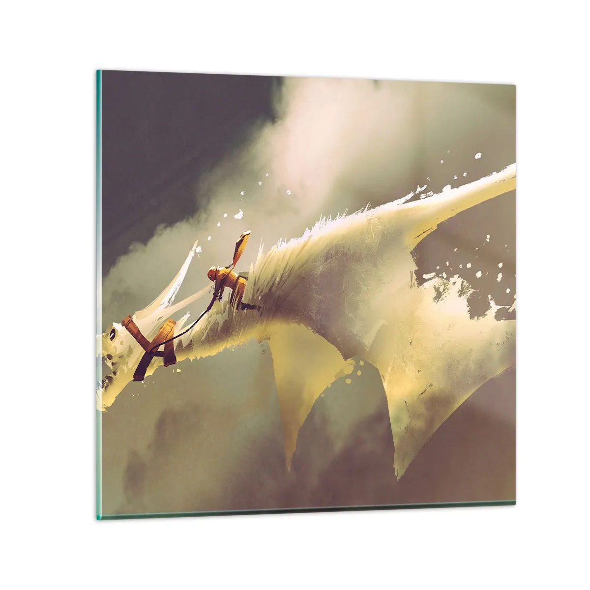 Üveg kép - Segítségre a világnak - 40x40 cm