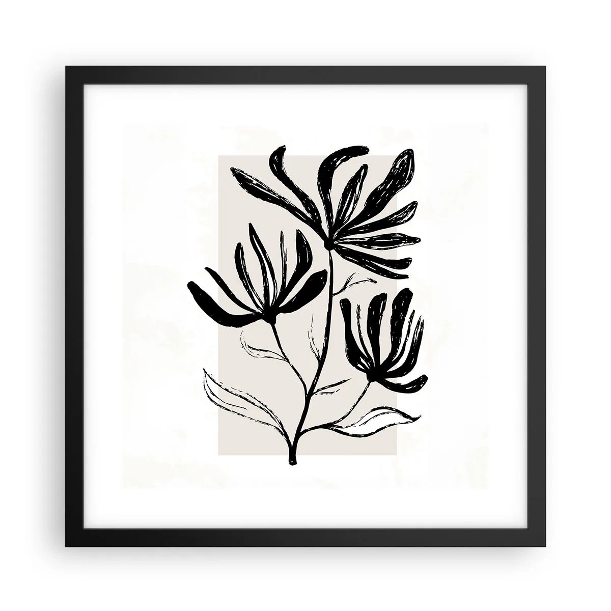 Poszter fehér keretben - Vázlat egy herbáriumhoz - 40x40 cm