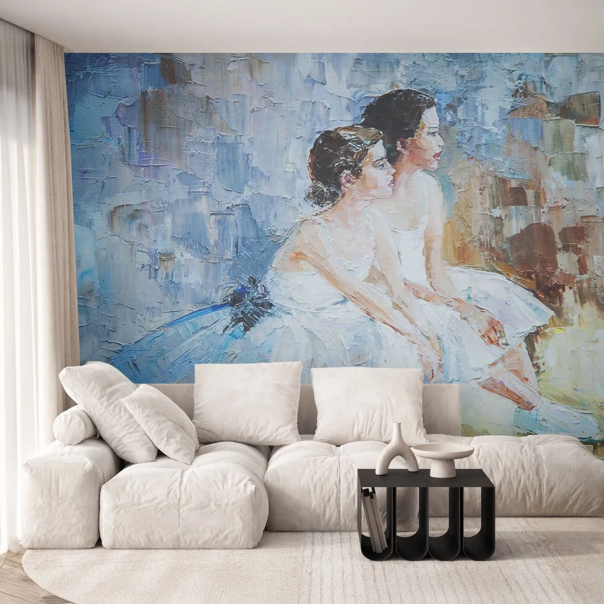 Fotótapéta Premium Canvas - A fiatal hattyúk pihenése - Balerina, Tánc, Balett - 250x175 cm