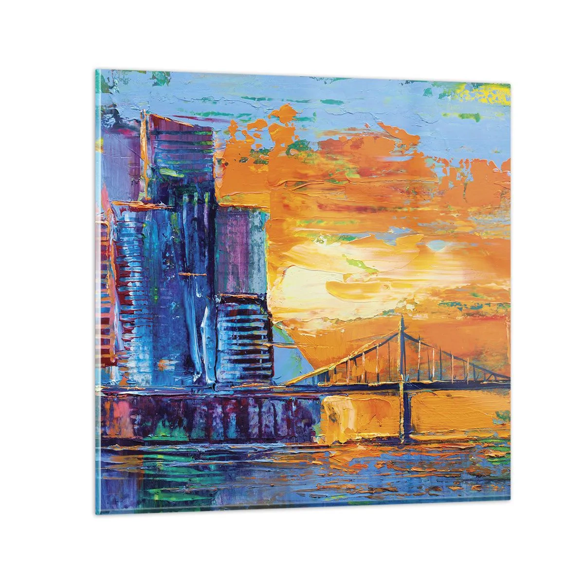 Üveg kép - Kultúra és természet - 40x40 cm