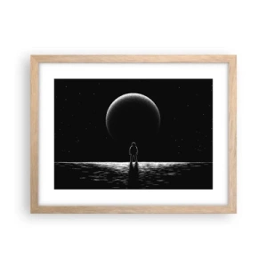 Poszter világos tölgy keretben - Szemtől szemben - 40x30 cm