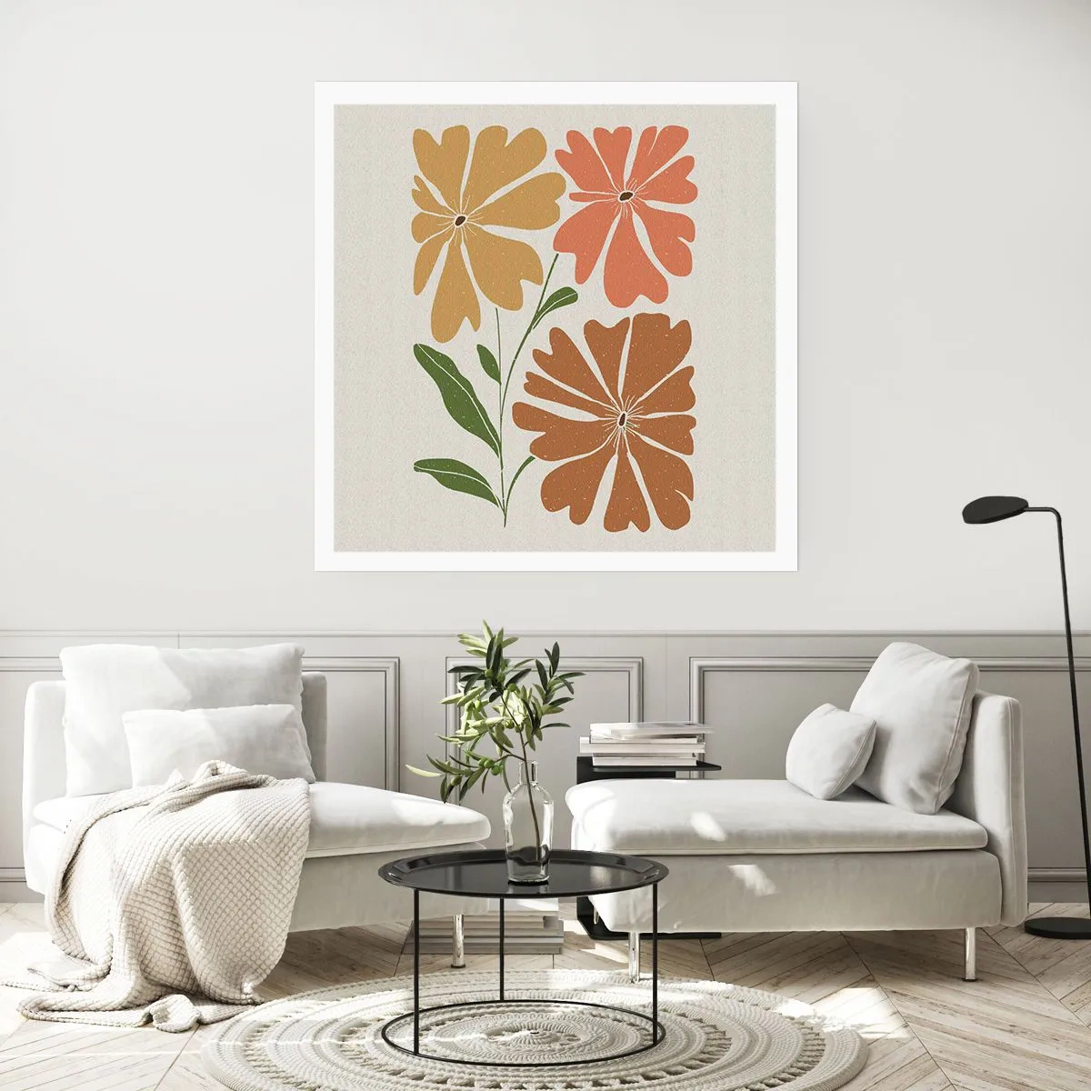 Poszter - Természet és geometria - 40x40 cm