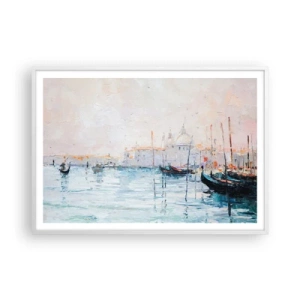 Poszter fekete keretben - A víz mögött, a köd mögött - 100x70 cm