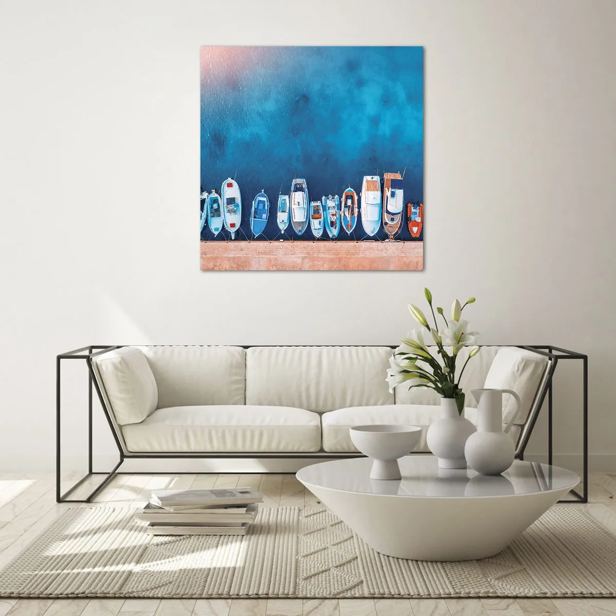 Üveg kép - Egy sorban - 70x70 cm