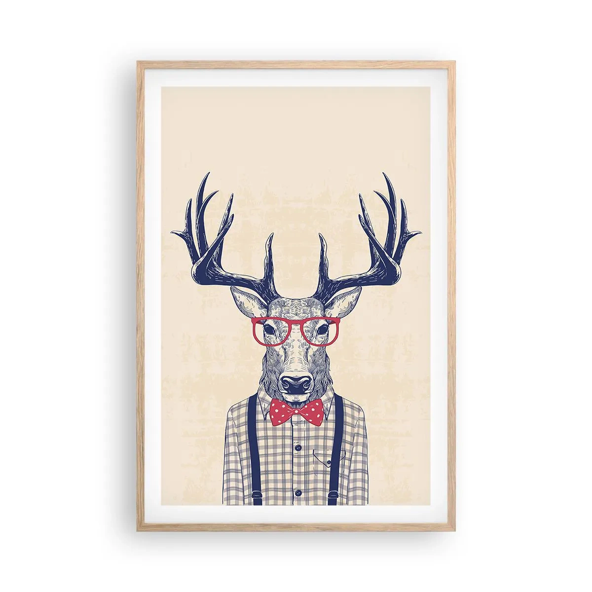 Poszter világos tölgy keretben - Mókás extravagancia - 61x91 cm